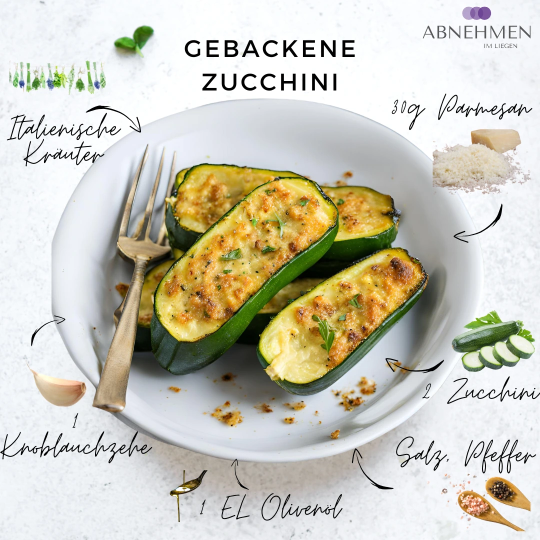 Gebackene Zucchini – Original-Rezeptkarte 1